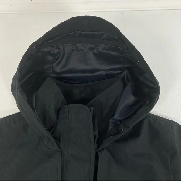 ATHLETA Midtown Rain Trench Coat Hooded | Dark Gray | Women’s Size M Waterproof - Picture 10 of 16